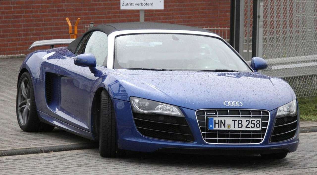 Шпионы рассекретили внешность Audi R8 GT Spyder