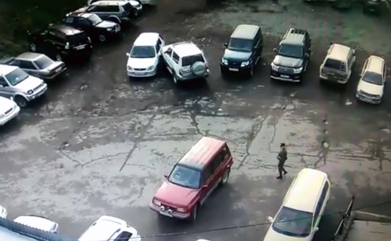 Неудачная парковка (ВИДЕО)