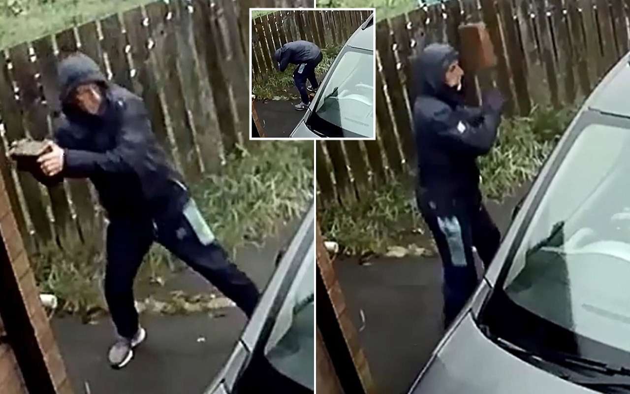 Угонщик уровня Бог: бросил кирпич в машину — получил в ответ