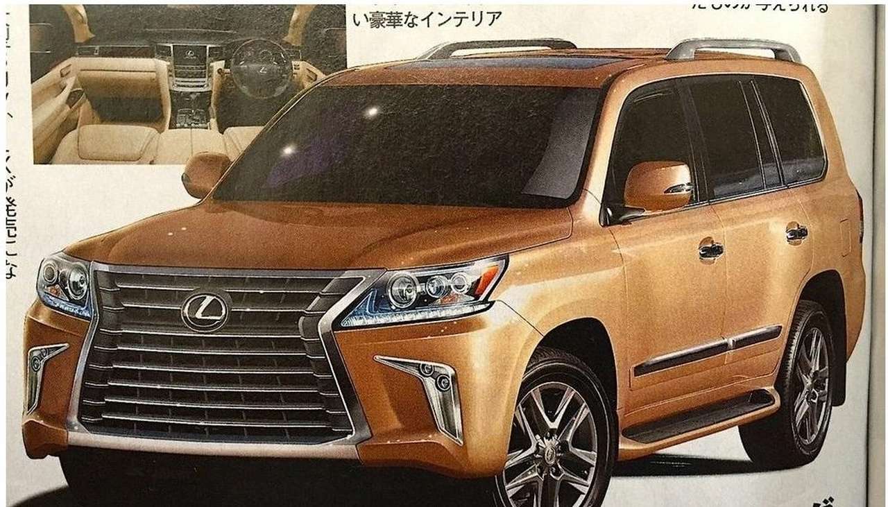 Lexus допустил утечку внешности 2016 LX 570