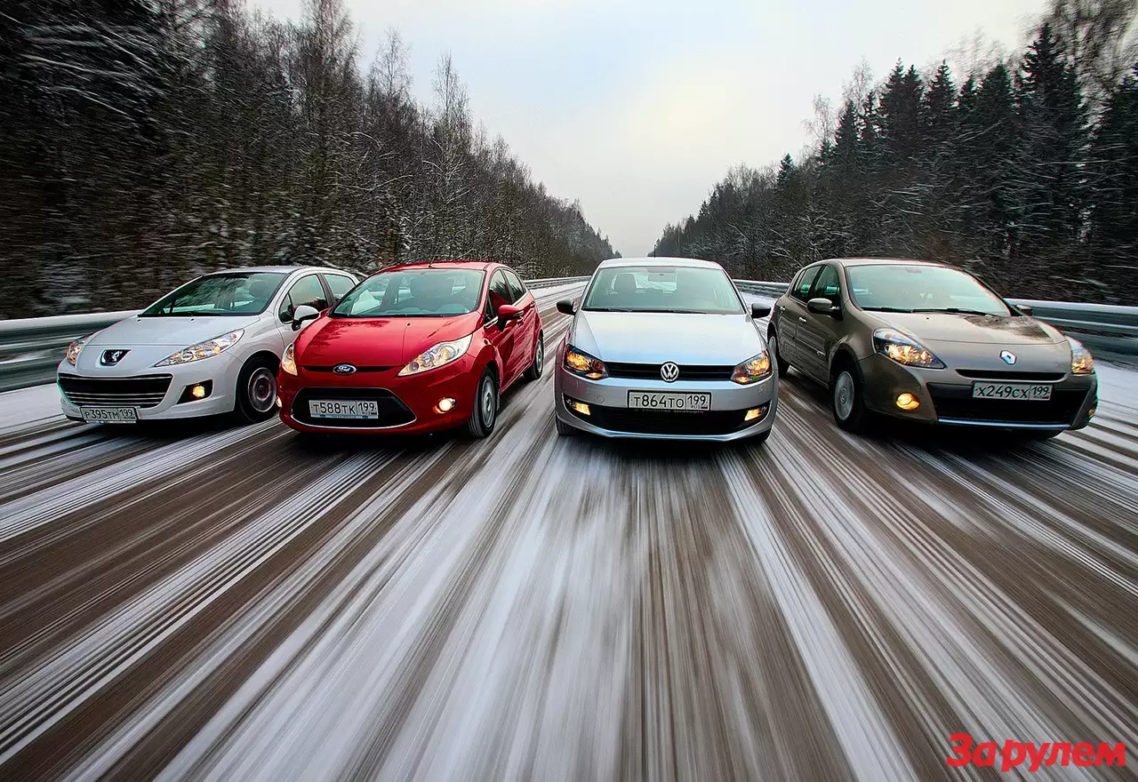 Peugeot 207, Ford Fiesta, Renault Clio, Volkswagen Polo