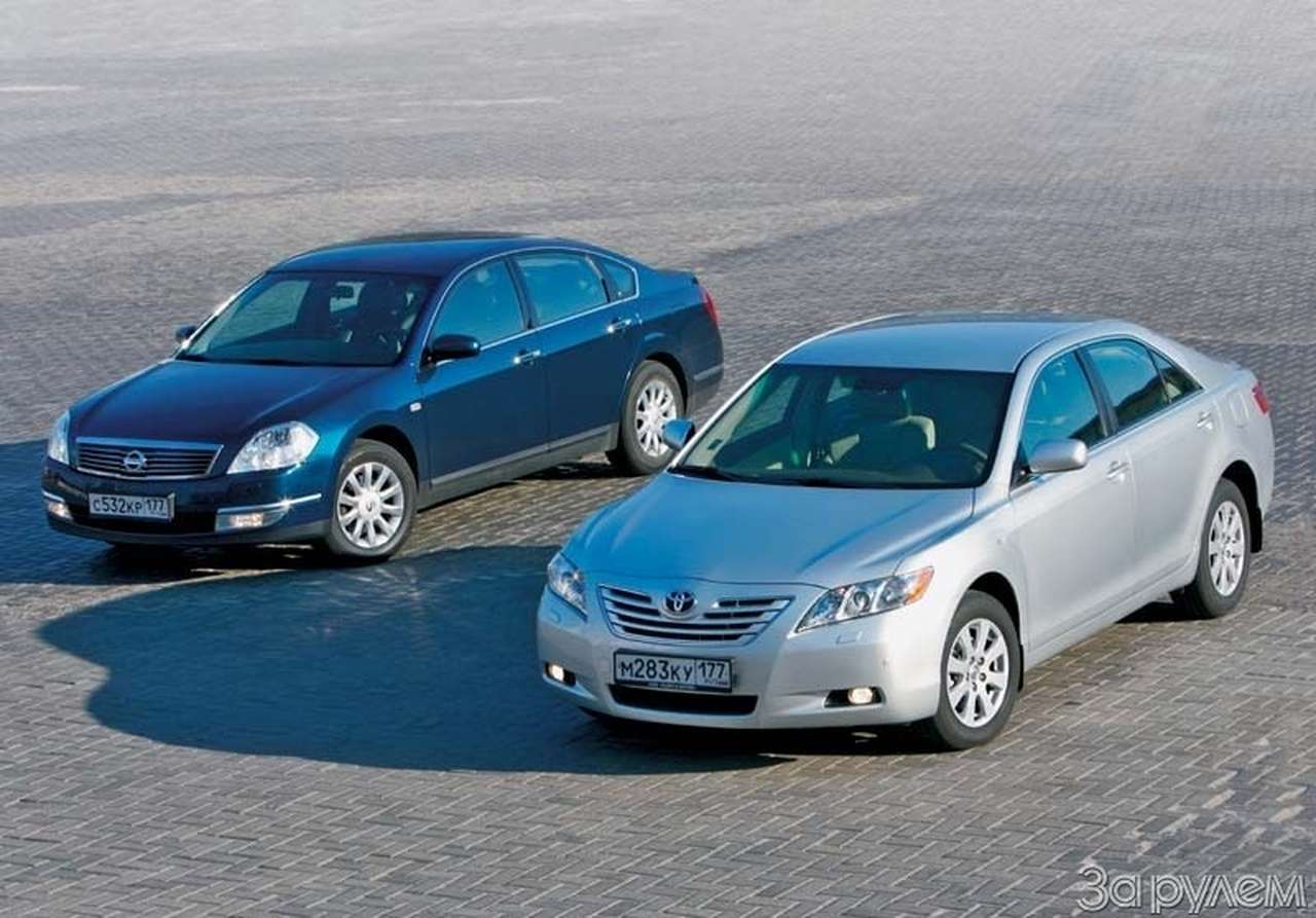 Тест Nissan Teana, Toyota Camry. Российское басё