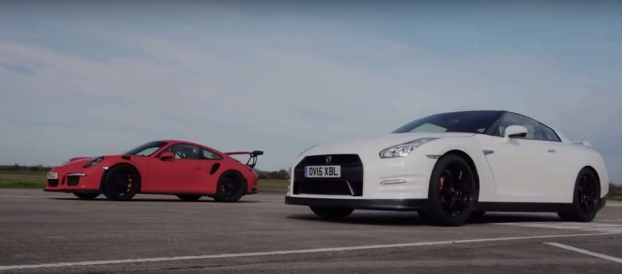 Porsche 911 GT3 RS против Nissan GT-R: кто кого?