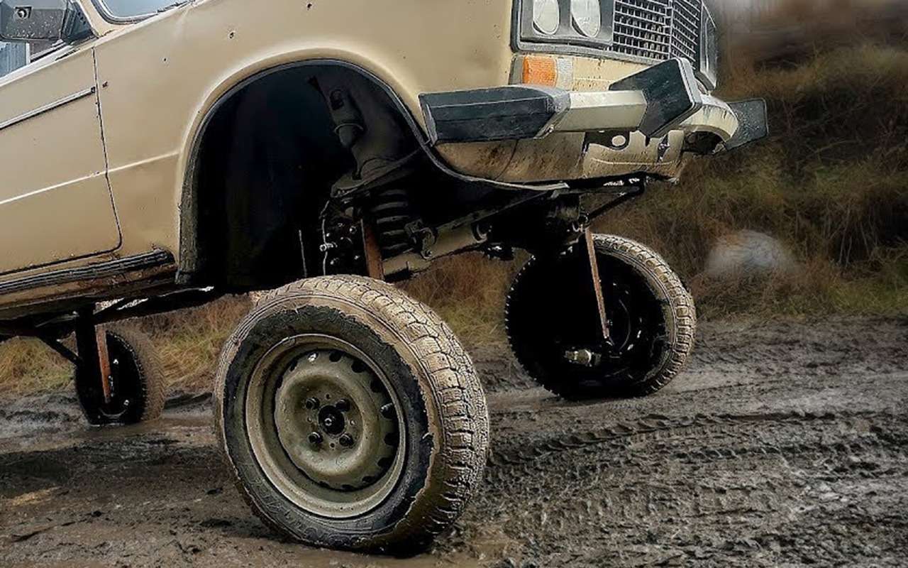 «Жигули» с портальными мостами поражает проходимостью (видео)