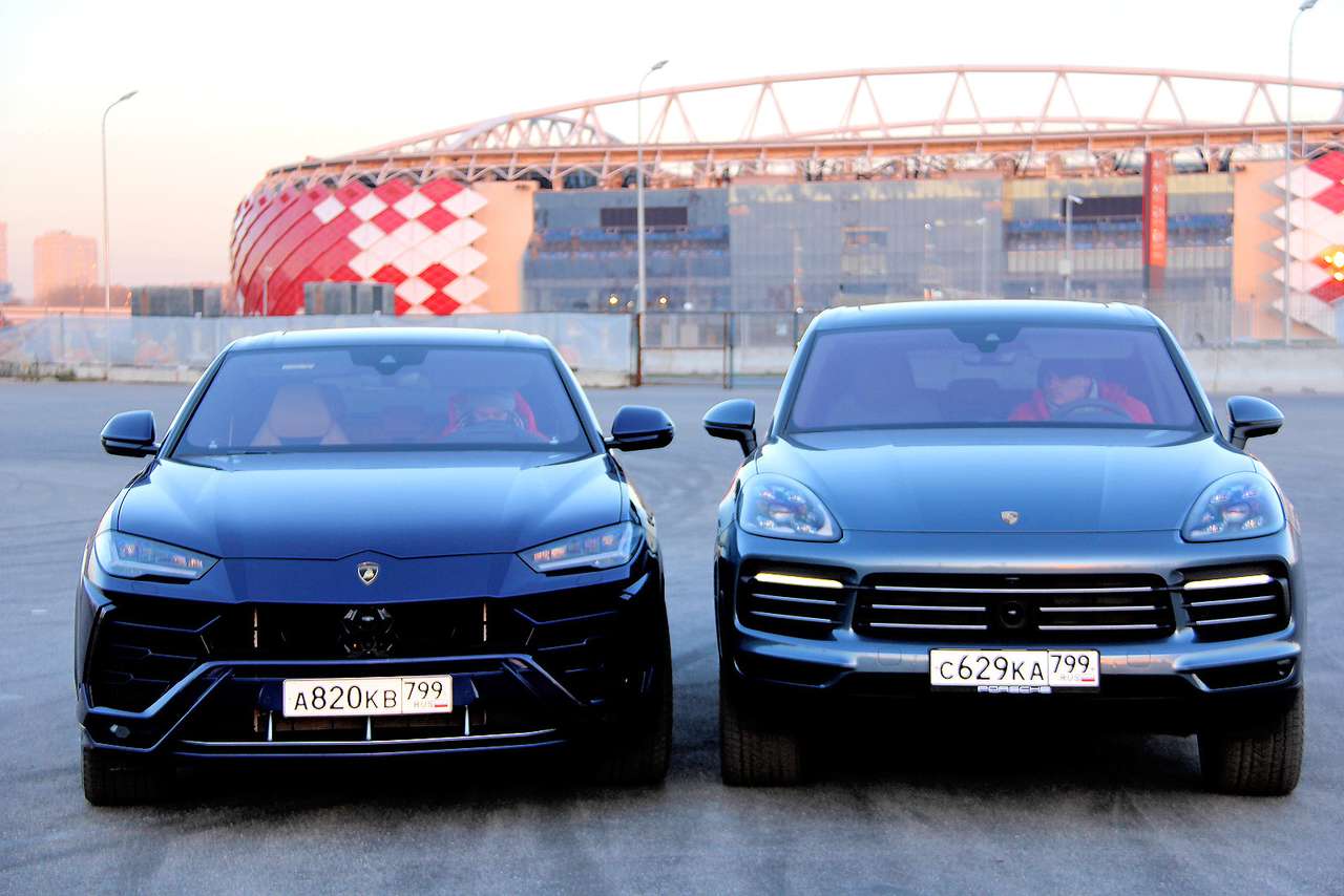 Lamborghini Urus и Porsche Cayenne: царская охота