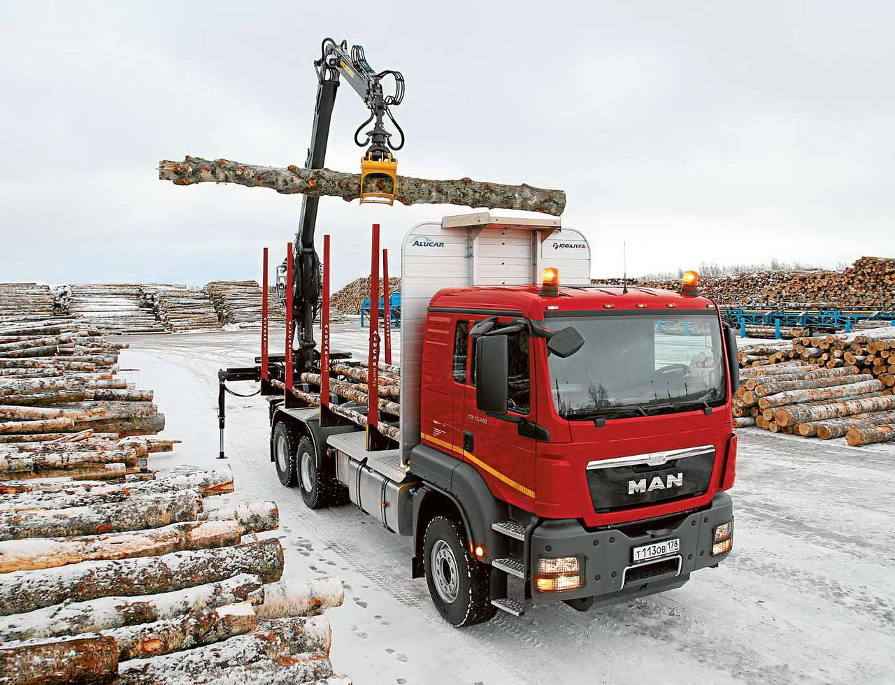 Лесовоз MAN TGS — иностранец на русском Севере