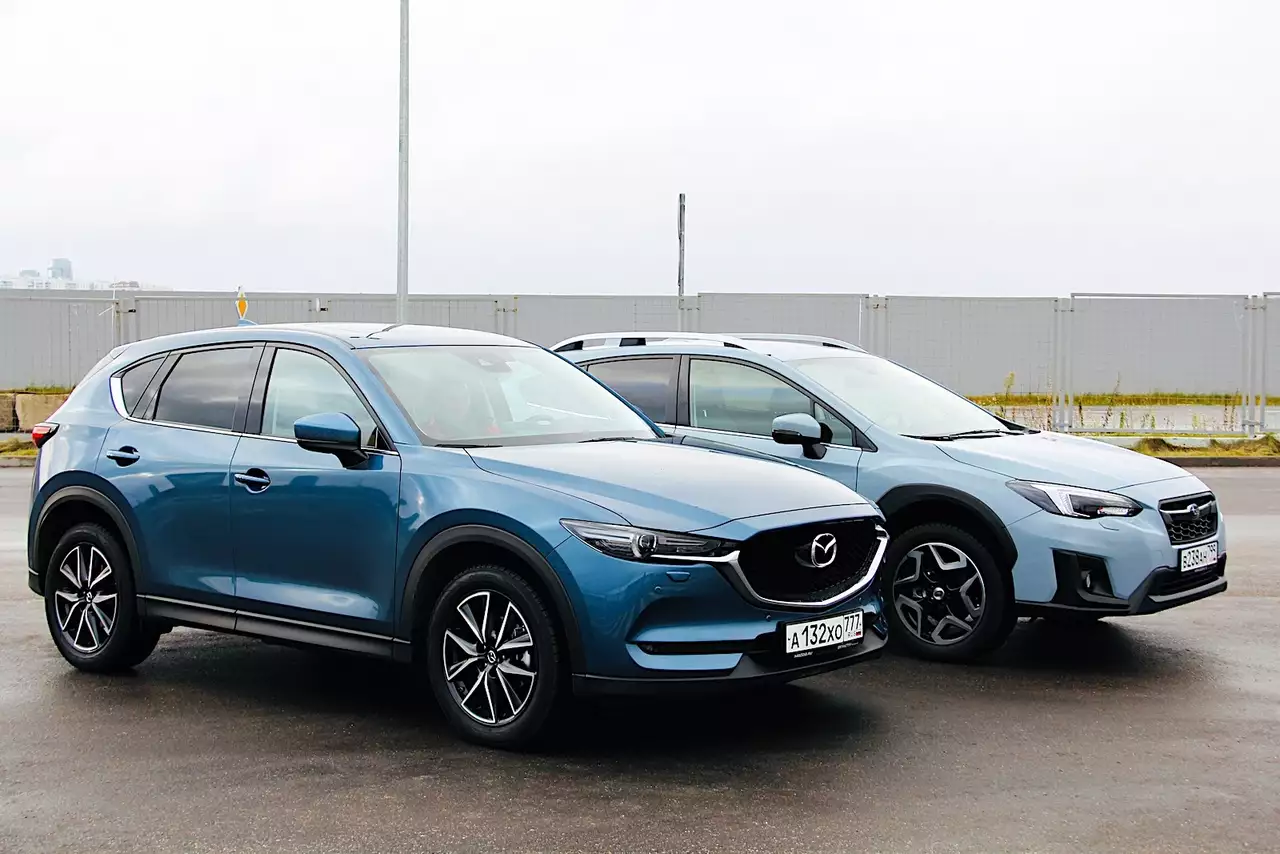 Тест Mazda CX-5 и Subaru XV: игра в пятнашки