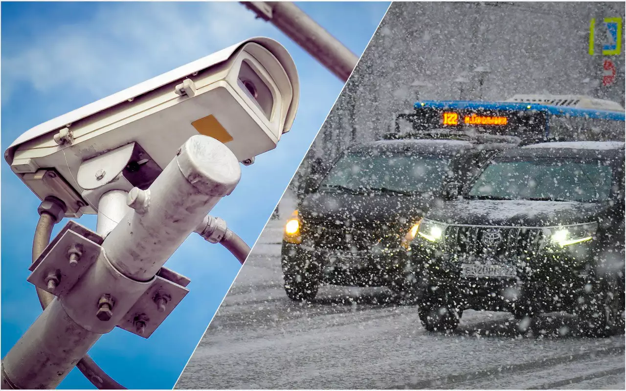 Водителей предупредили о штрафах за несоблюдение разметки при снегопаде