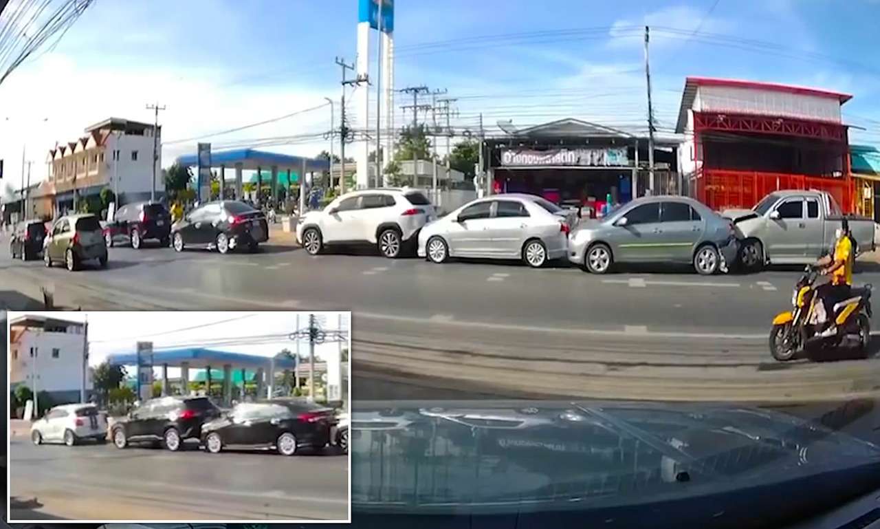 В ДТП-«паровозик» угодили шесть машин