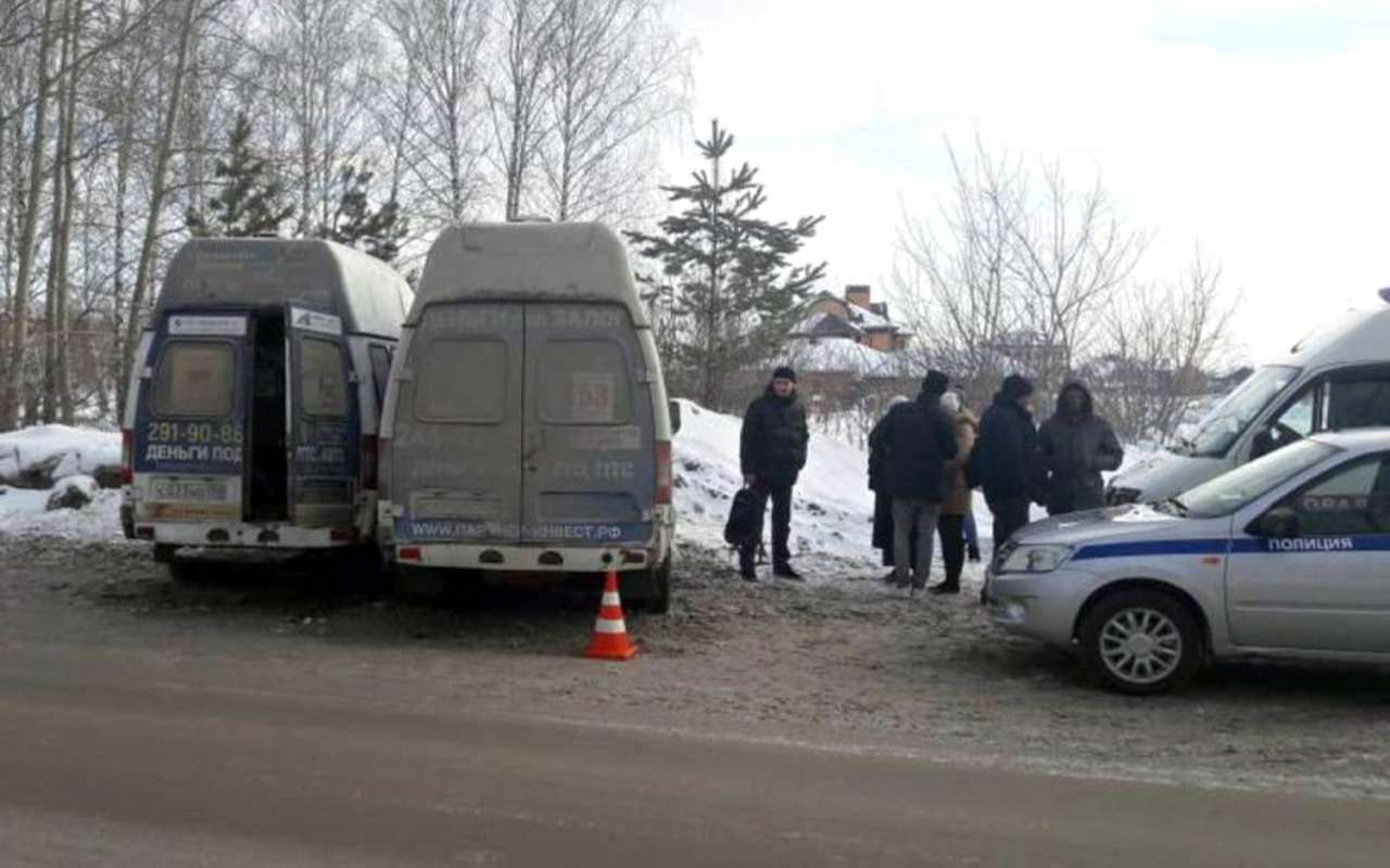 Две маршрутки столкнулись в Новосибирске. Есть пострадавшие
