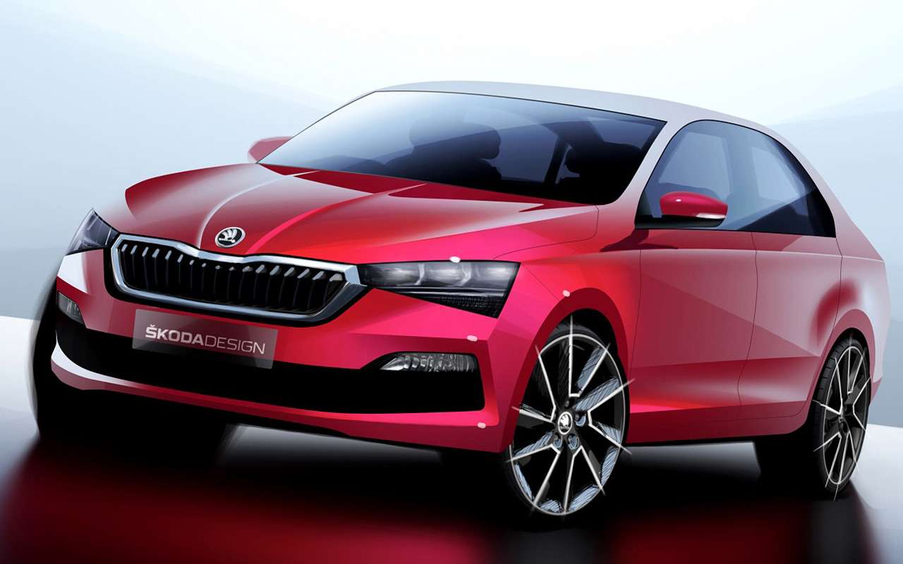 Skoda Rapid: первый эскиз нового лифтбека