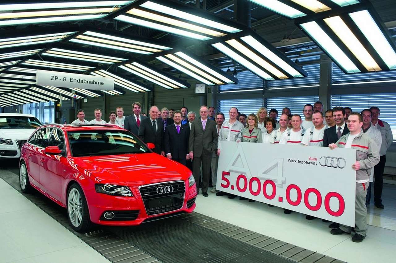5-миллионный Audi A4 сошел с конвейера