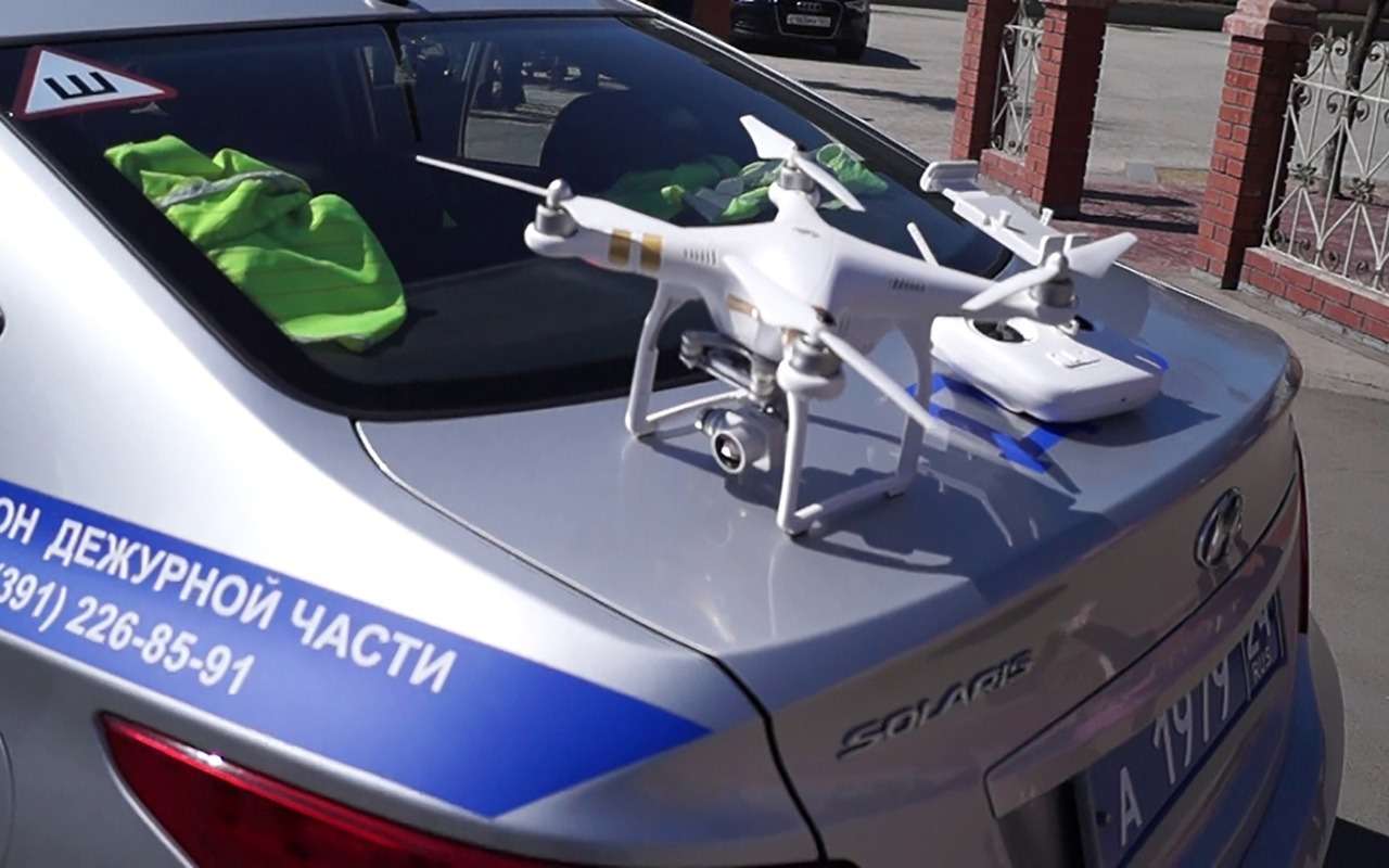 Дальнобойщика задержали за запуск квадрокоптера