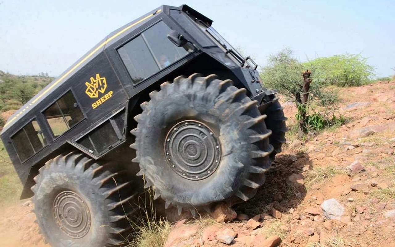 Российский внедорожник Шерп произвел фурор в Индии