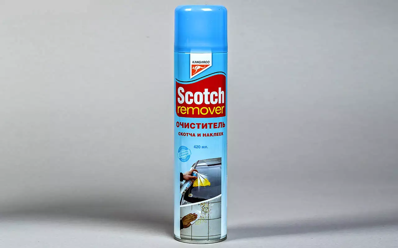 Чем отмыть скотч с кузова автомобиля. Очиститель контактов Scotch 1625. Очиститель скотча и наклеек Kangaroo. Удалитель клея и наклеек спрей Kangaroo 420мл. Очиститель от следов скотча