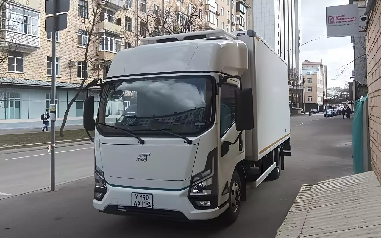 Ambertruck E820 на тестах в Москве