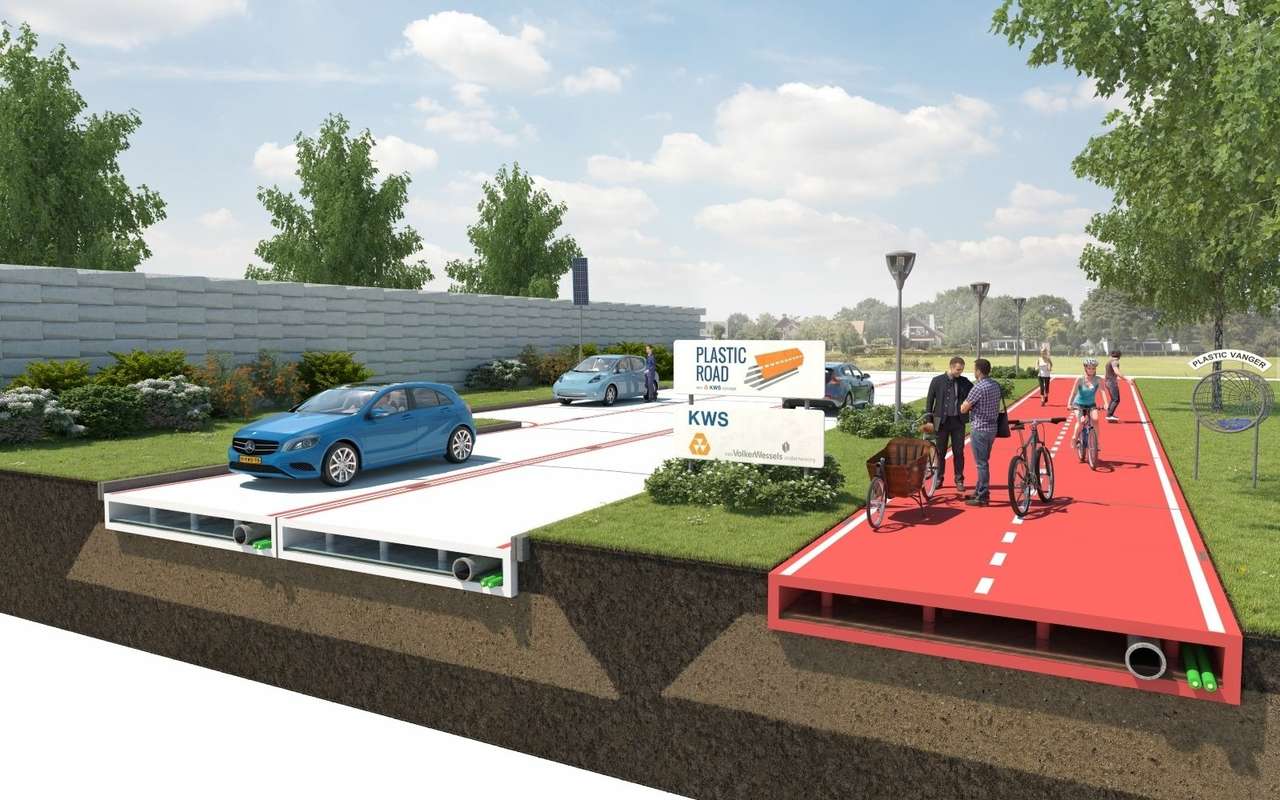 Росавтодору предлагают присмотреться к пластиковым дорогам