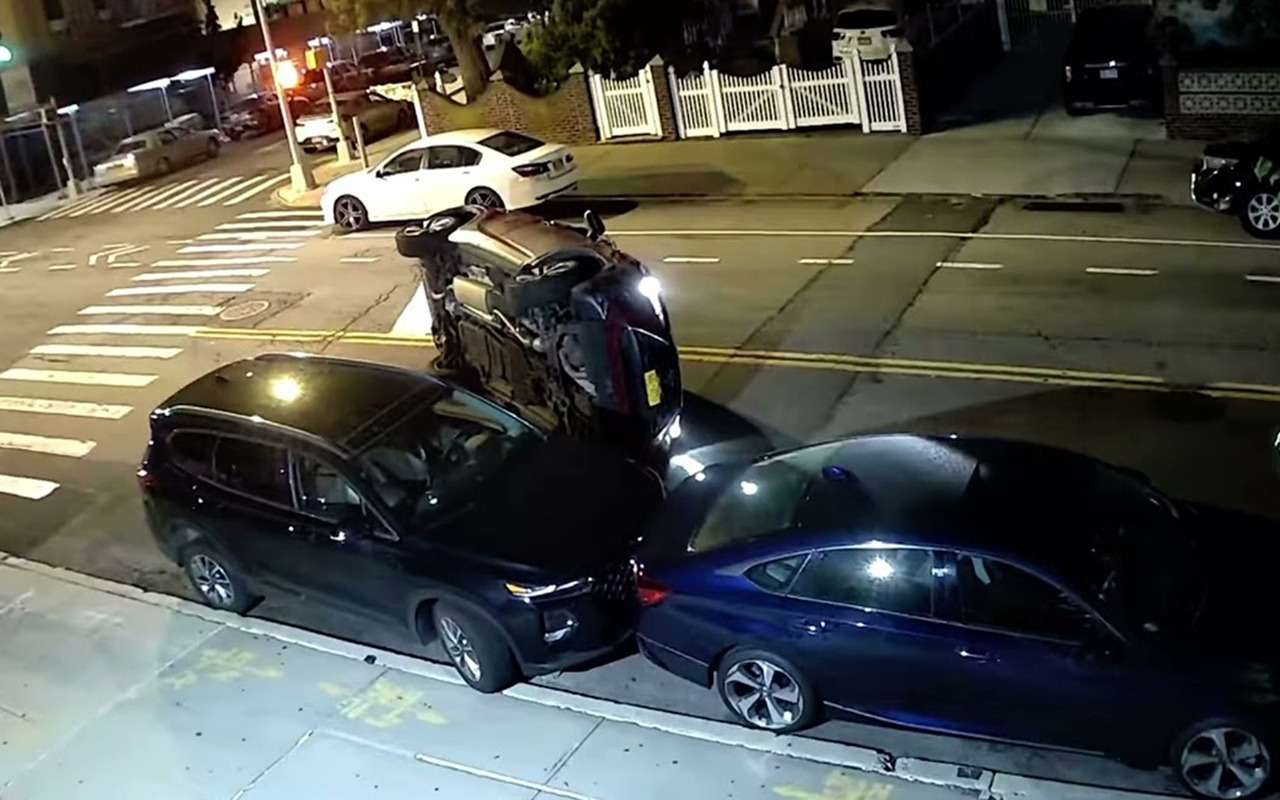 Переворот Лексуса попал на видео