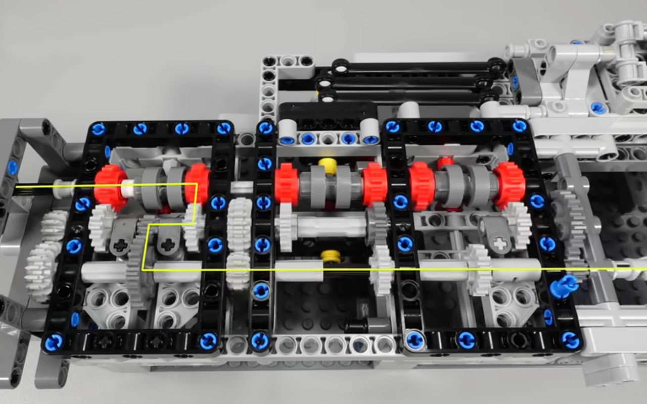 Коробка передач из Lego – она работает!