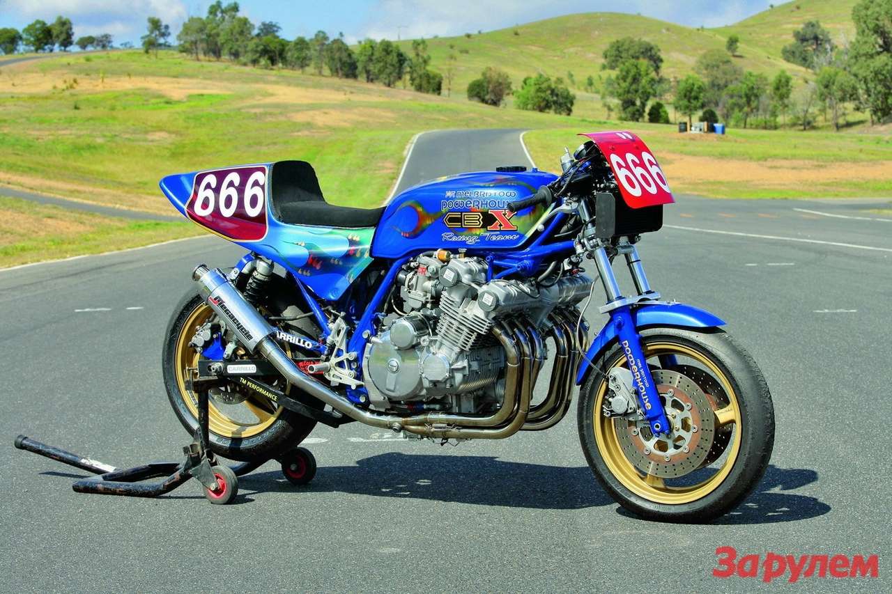 Honda CBX666 The Beast: гоночный ретробайк, 1147 см³, 130 л.с., 227 кг.