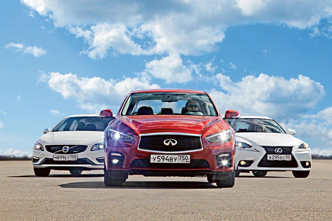 Сравниваем Infiniti Q50, Volvo S60 и Lexus IS 250: «молодая гвардия»