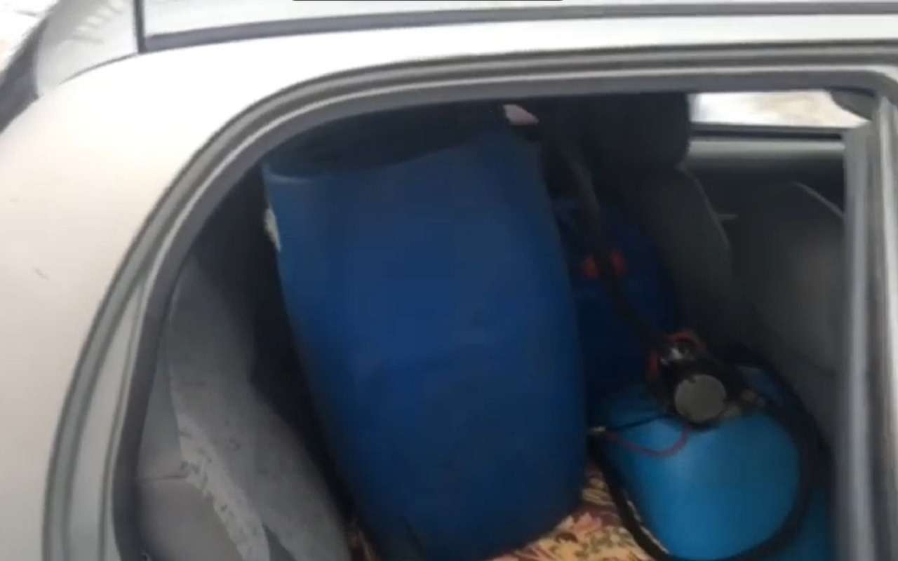 Машина для кражи топлива: смотрите, как она устроена