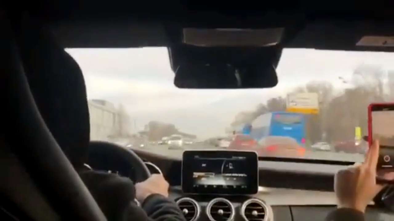 Мажор-наркоман на Мерседесе летит по спецтрассе за дозой