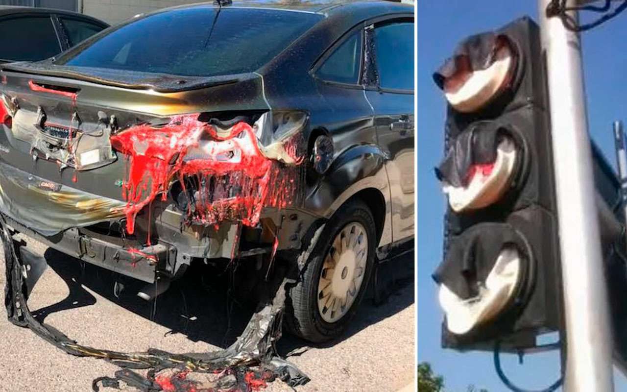 Видео расплавленных машин — в Кувейте действительно жарко