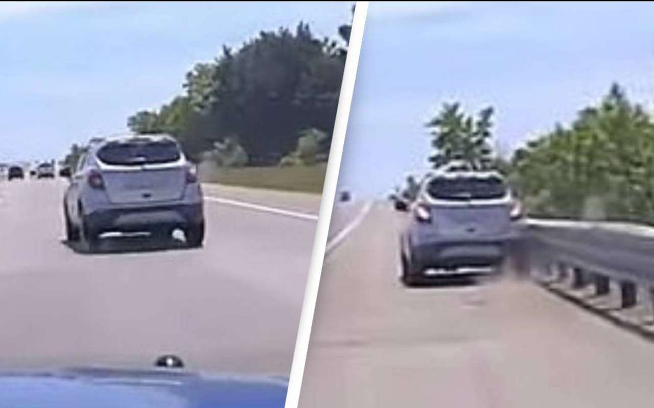 Погоня на скорости за 10-летним ребенком попала на видео