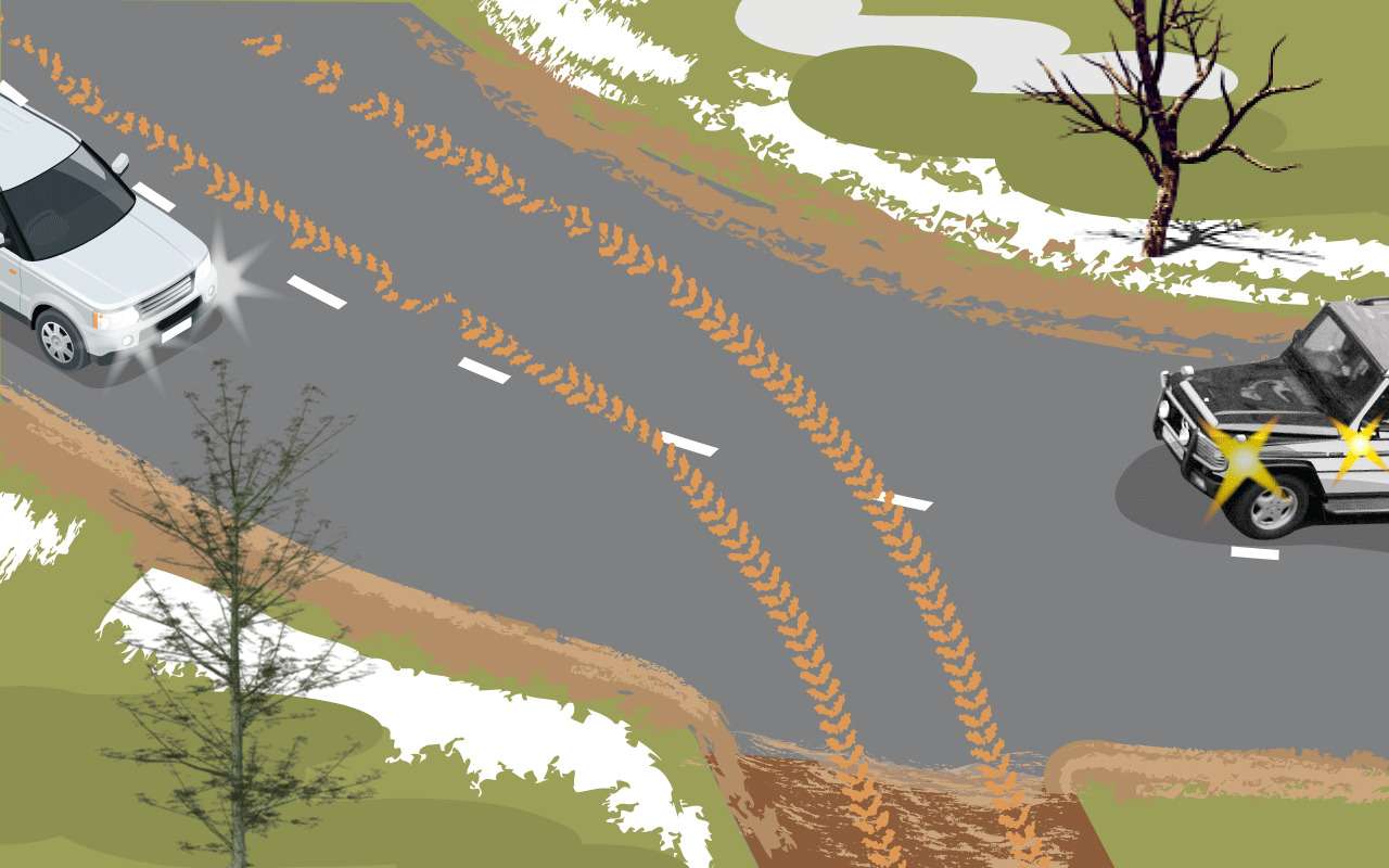 Ловим автомобиль в повороте - школа опытных водителей